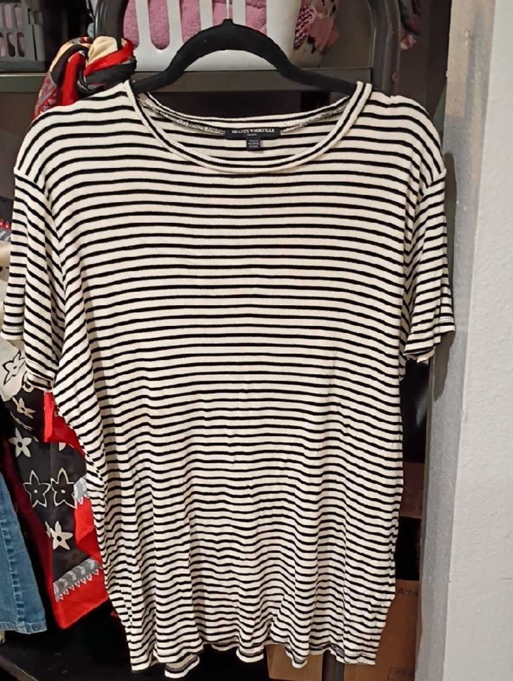 Brandy Melville One size Black & White Striped Women’s Tee